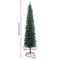 Produktbild för Plastgran smal 150 LEDs 120 cm