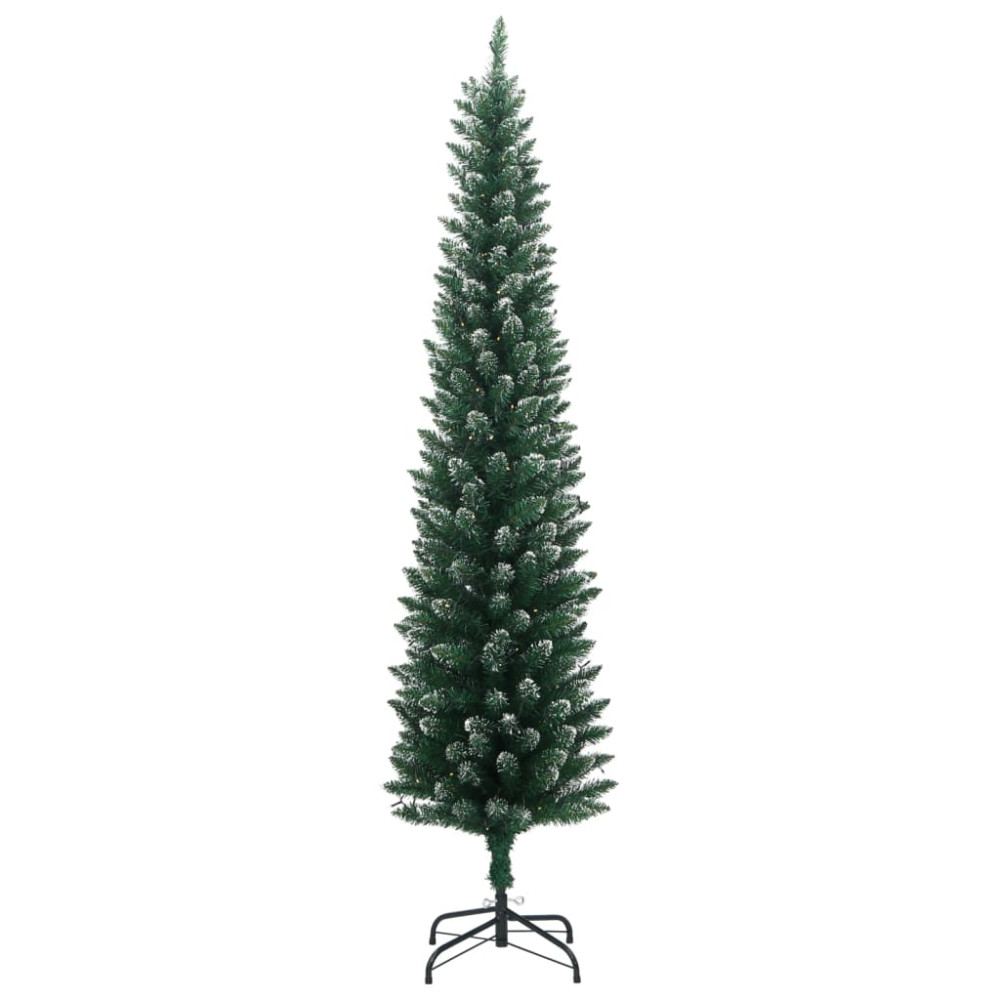 Produktbild för Plastgran smal 150 LEDs 120 cm