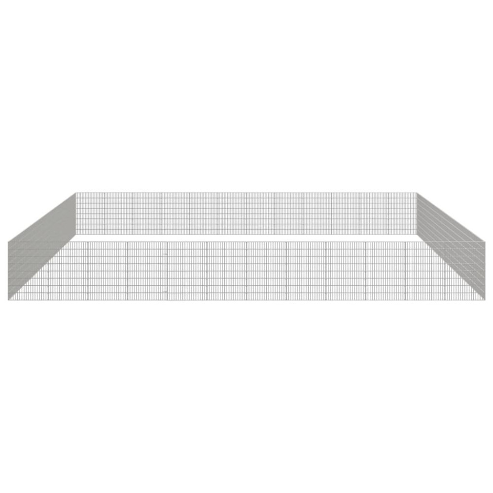 Produktbild för Husdjursbur 48-panel 54x80 cm galvaniserat järn