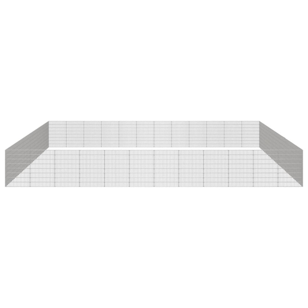 Produktbild för Husdjursbur 48-panel 54x80 cm galvaniserat järn