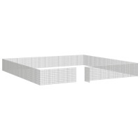 Produktbild för Husdjursbur 48-panel 54x80 cm galvaniserat järn