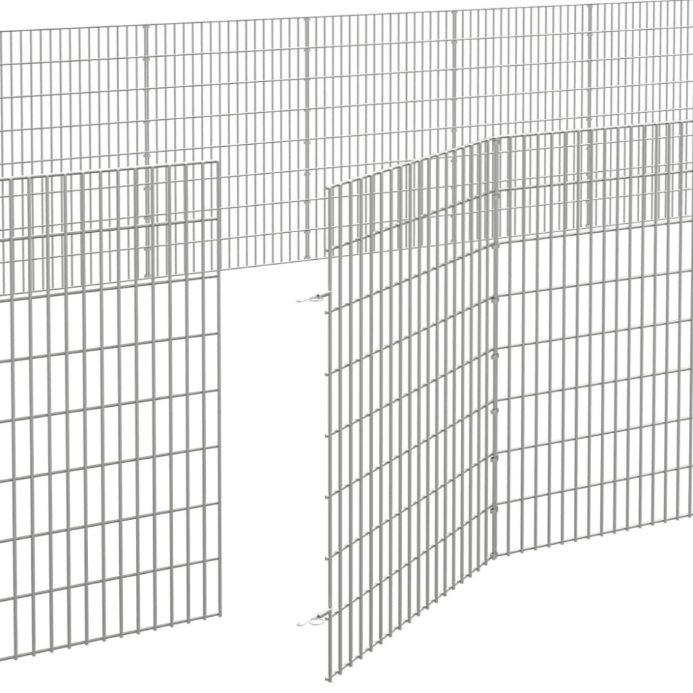 Produktbild för Husdjursbur 48-panel 54x80 cm galvaniserat järn