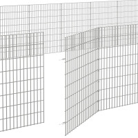 Produktbild för Husdjursbur 48-panel 54x80 cm galvaniserat järn