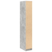 Produktbild för Garderob betonggrå 30x50x200 cm konstruerat trä
