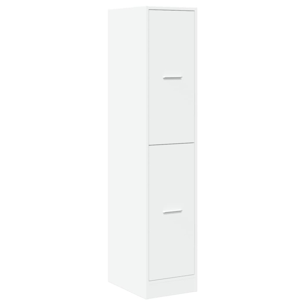Produktbild för Apoteksskåp vit 30x41x144,5 cm konstruerat trä