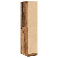 Produktbild för Apoteksskåp åldrat trä 30x41x144,5 cm konstruerat trä