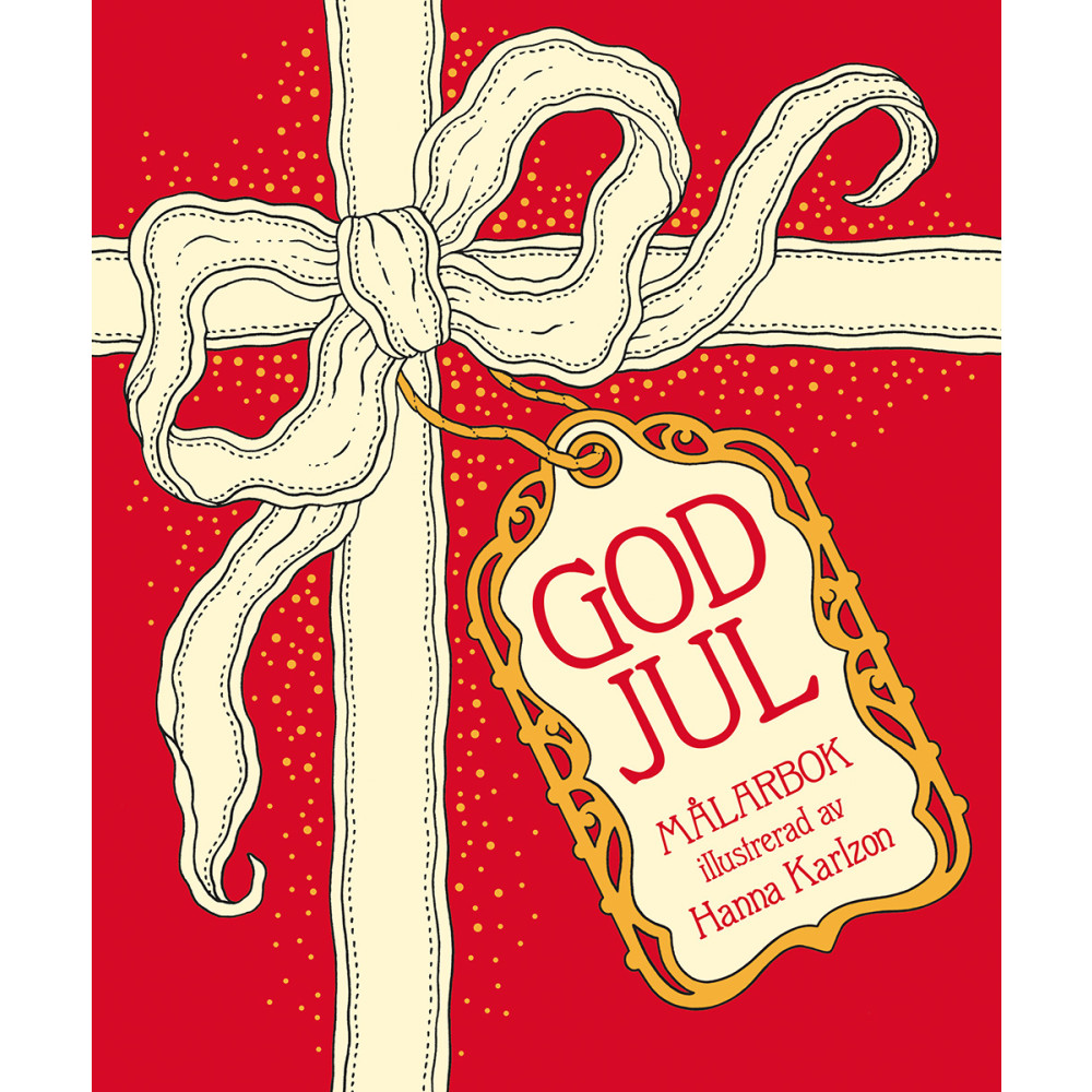 Produktbild för God jul : målarbok illustrerad av Hanna Karlzon (inbunden)