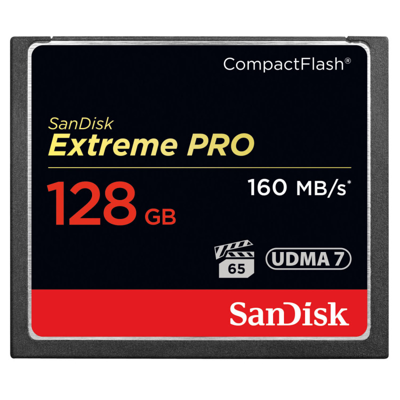 Produktbild för Minneskort CF Extreme Pro 128GB 160MB/s UDMA7