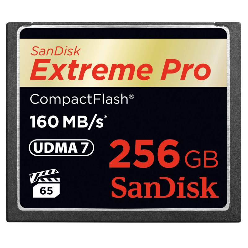 Produktbild för Minneskort CF Extreme Pro 256GB 160MB/s UDMA7