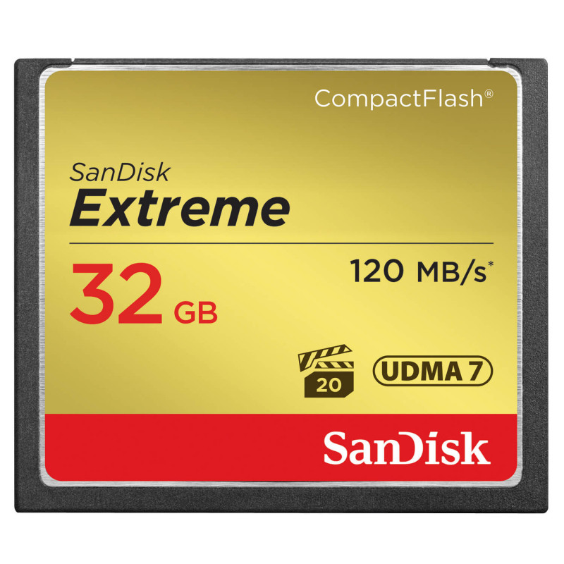 Produktbild för Minneskort CF Extreme 32GB 120MB/s UDMA7
