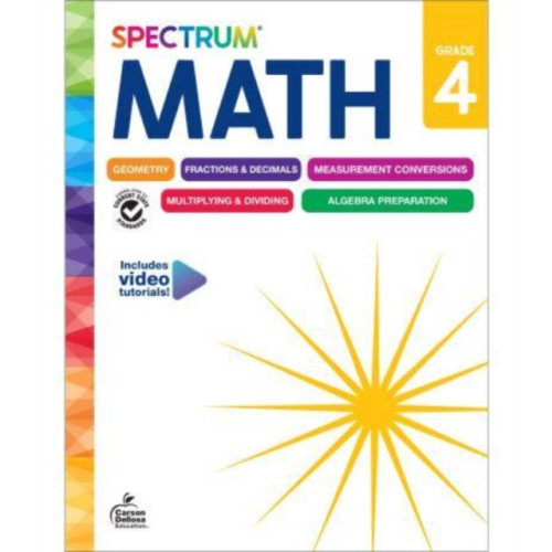 Carson Dellosa Spectrum Math Workbook Grade 4 (häftad, eng)