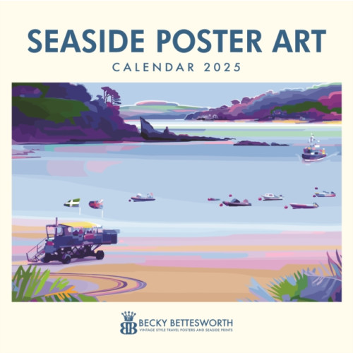 Carousel Calendars Seaside Poster Art by Becky Bettesworth Square Wall Calendar 2025 (häftad, eng)