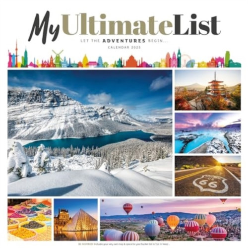 Carousel Calendars My Ultimate List Square Wall Calendar 2025 (häftad, eng)