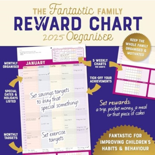 Carousel Calendars Family Reward Chart Organiser Planner Wall Calendar 2025 (häftad, eng)