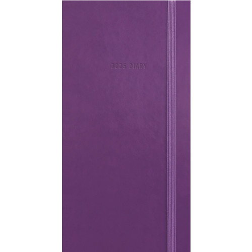 Carousel Calendars Purple Soft Touch Deluxe Slim Diary 2025 (häftad, eng)