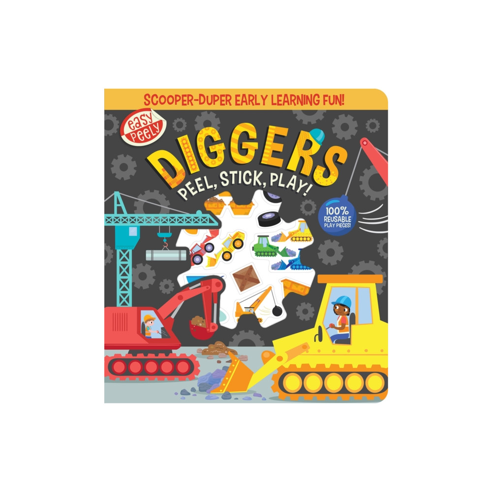 Produktbild för Easy Peely Diggers - Peel, Stick, Play! (bok, board book, eng)