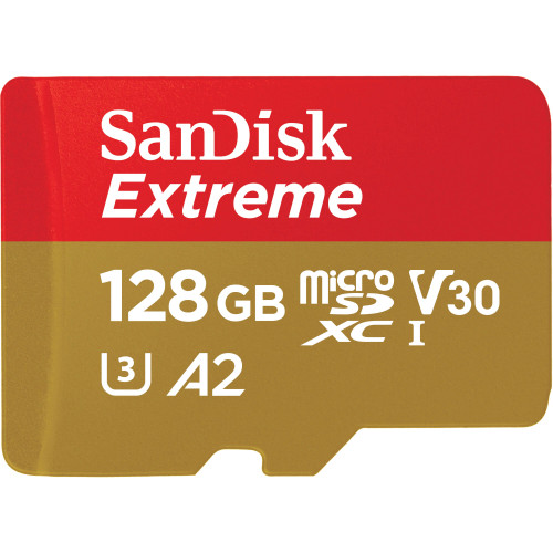 SANDISK MicroSDXC Extreme 128GB 128GB 160MB/s A2 C10 V30 UHS-I
