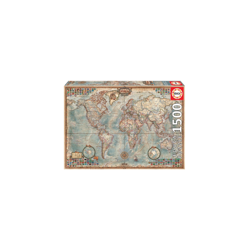 Produktbild för Political Map of the World 1500pc Puzzle