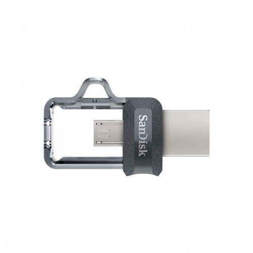 SANDISK USB Dual Drive m3.0 Ultra 128GB 150MB/s Grå/Silver