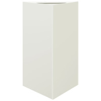 Produktbild för Odlingslådor 2 st vit triangulär 50x43x75 cm stål