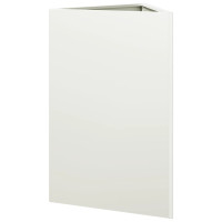 Produktbild för Odlingslådor 2 st vit triangulär 50x43x75 cm stål