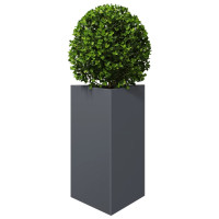 Produktbild för Odlingslådor 2 st antracit triangulär 50x43x75 cm stål