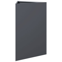 Produktbild för Odlingslådor 2 st antracit triangulär 50x43x75 cm stål