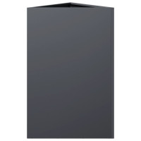 Produktbild för Odlingslådor 2 st antracit triangulär 50x43x75 cm stål
