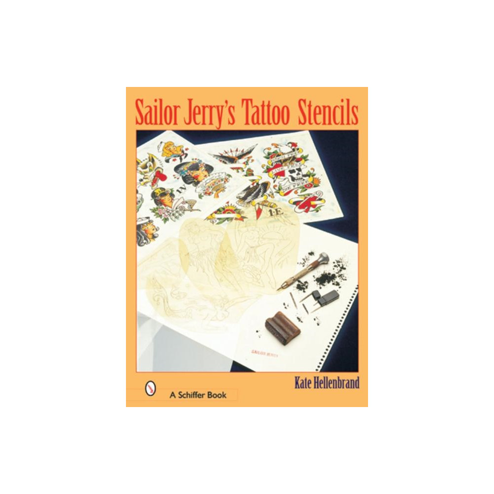 Produktbild för Sailor jerrys tattoo stencils (häftad, eng)