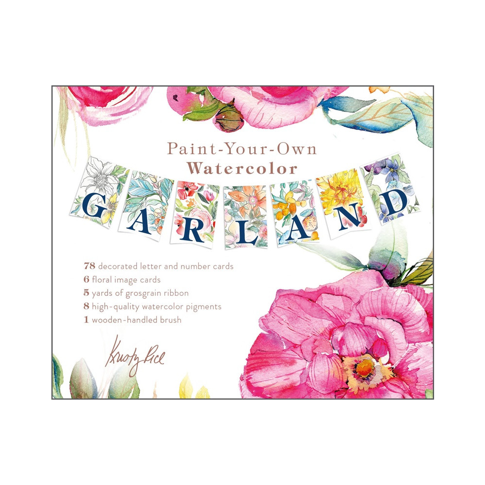 Produktbild för Paint-Your-Own Watercolor Garland (häftad, eng)