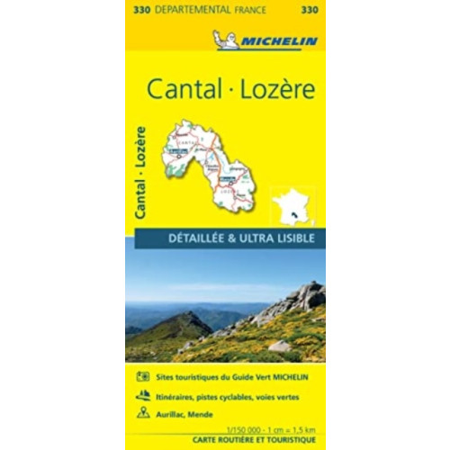 Michelin Editions Des Voyages Cantal, Lozire - Michelin Local Map 330