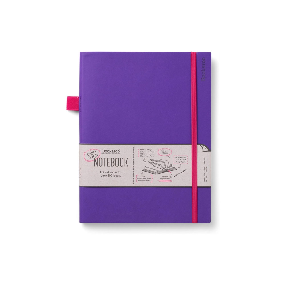 Produktbild för Bookaroo Bigger Things Notebook Journal - Purple
