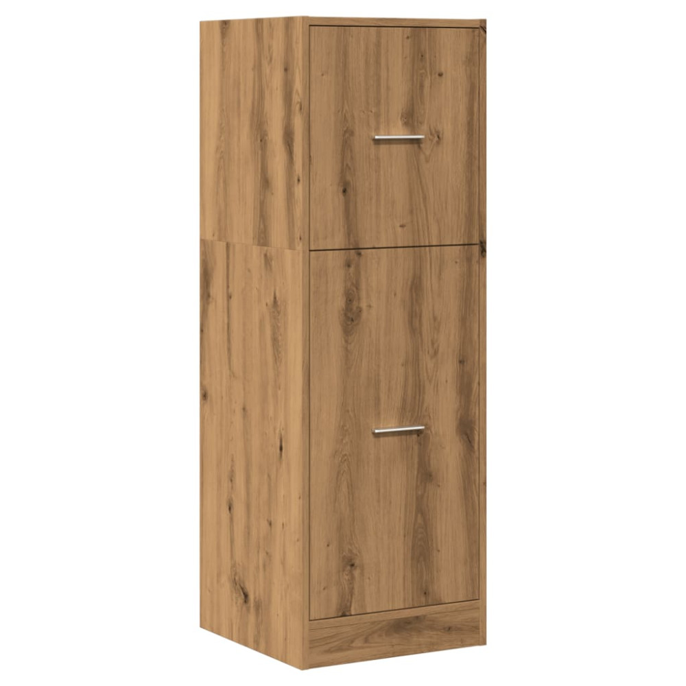 Produktbild för Apoteksskåp ek 40x41x118 cm konstruerat trä