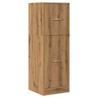 Produktbild för Apoteksskåp ek 40x41x118 cm konstruerat trä