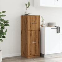 Produktbild för Apoteksskåp ek 40x41x118 cm konstruerat trä
