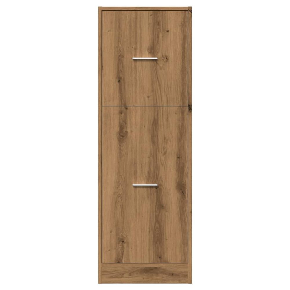 Produktbild för Apoteksskåp ek 40x41x118 cm konstruerat trä