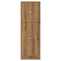 Produktbild för Apoteksskåp ek 40x41x118 cm konstruerat trä