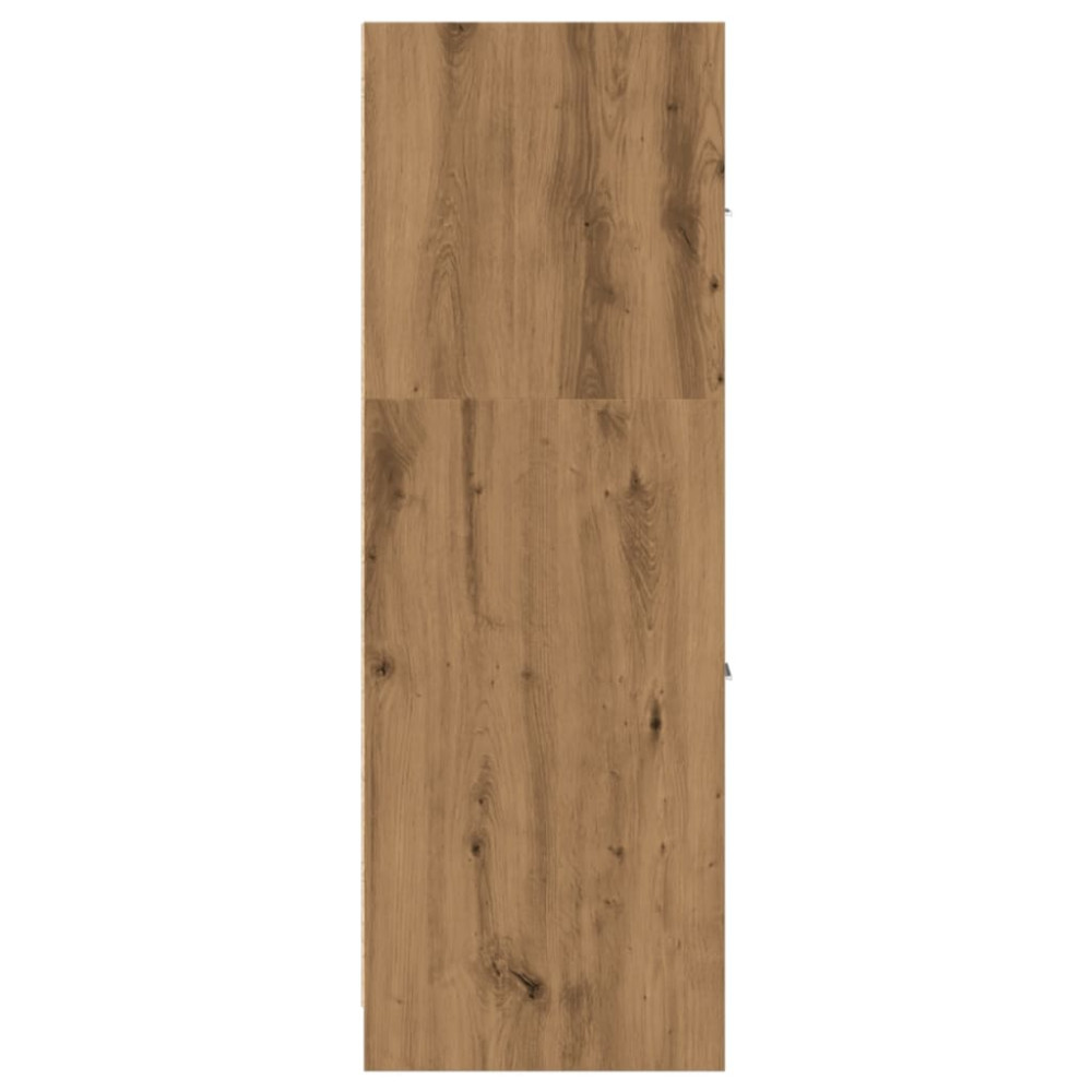 Produktbild för Apoteksskåp ek 40x41x118 cm konstruerat trä