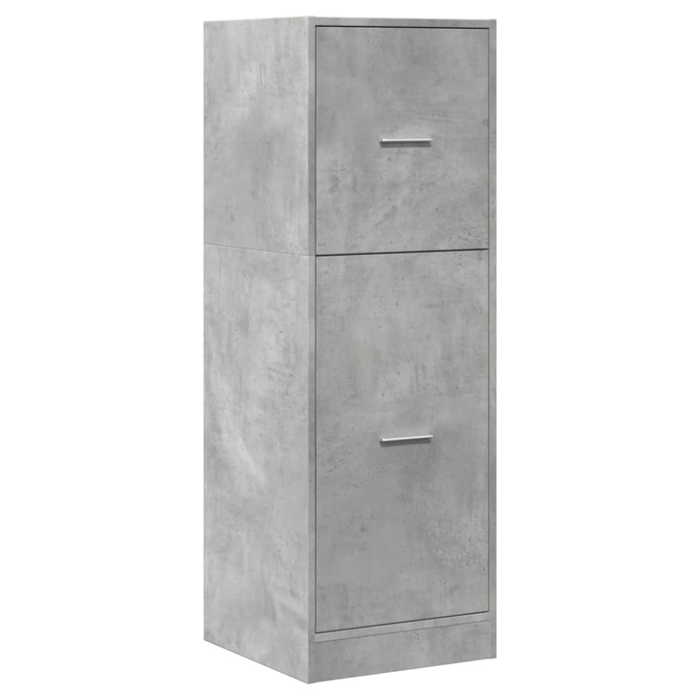Produktbild för Apoteksskåp betonggrå 40x41x118 cm konstruerat trä