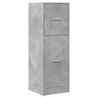 Produktbild för Apoteksskåp betonggrå 40x41x118 cm konstruerat trä
