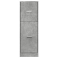 Produktbild för Apoteksskåp betonggrå 40x41x118 cm konstruerat trä