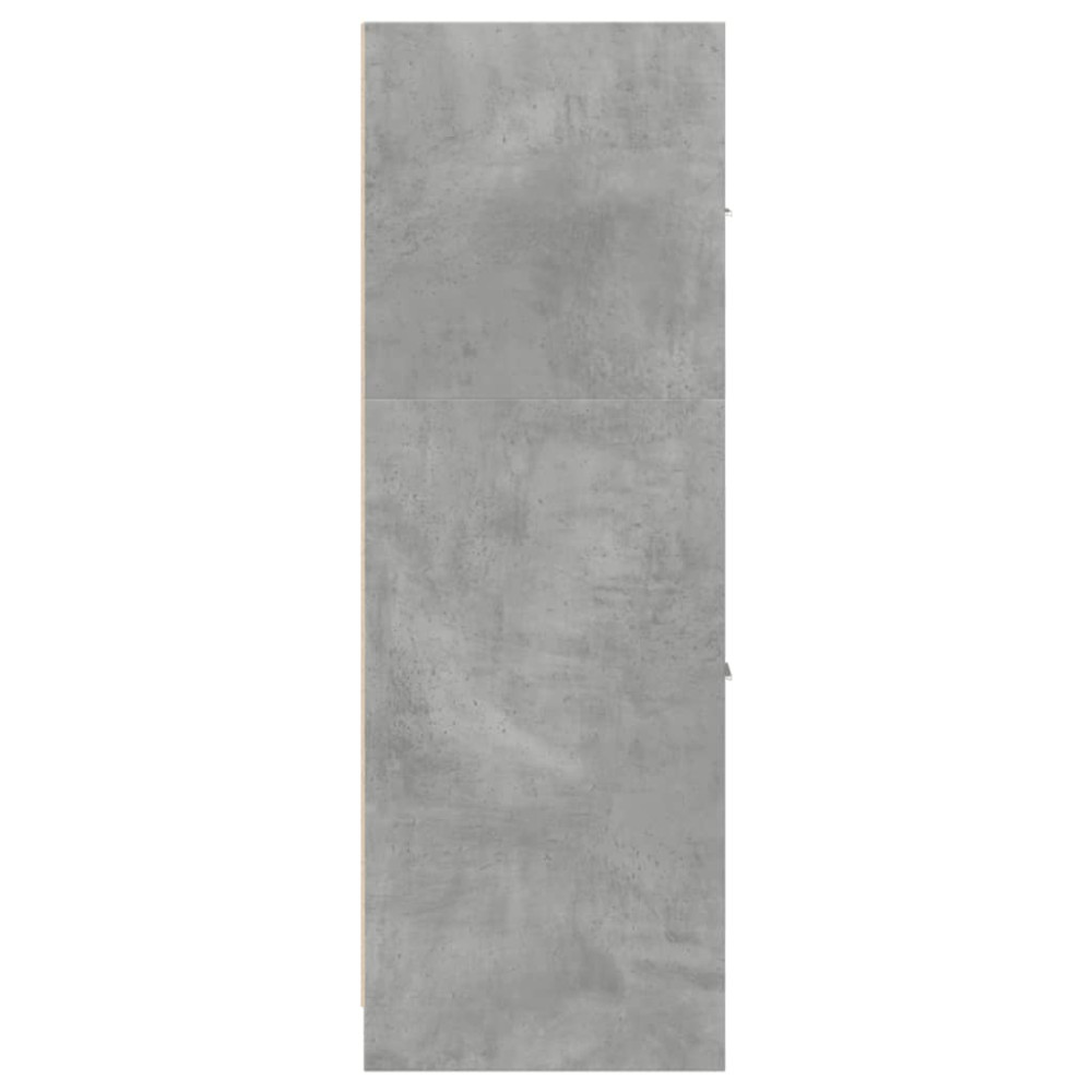 Produktbild för Apoteksskåp betonggrå 40x41x118 cm konstruerat trä