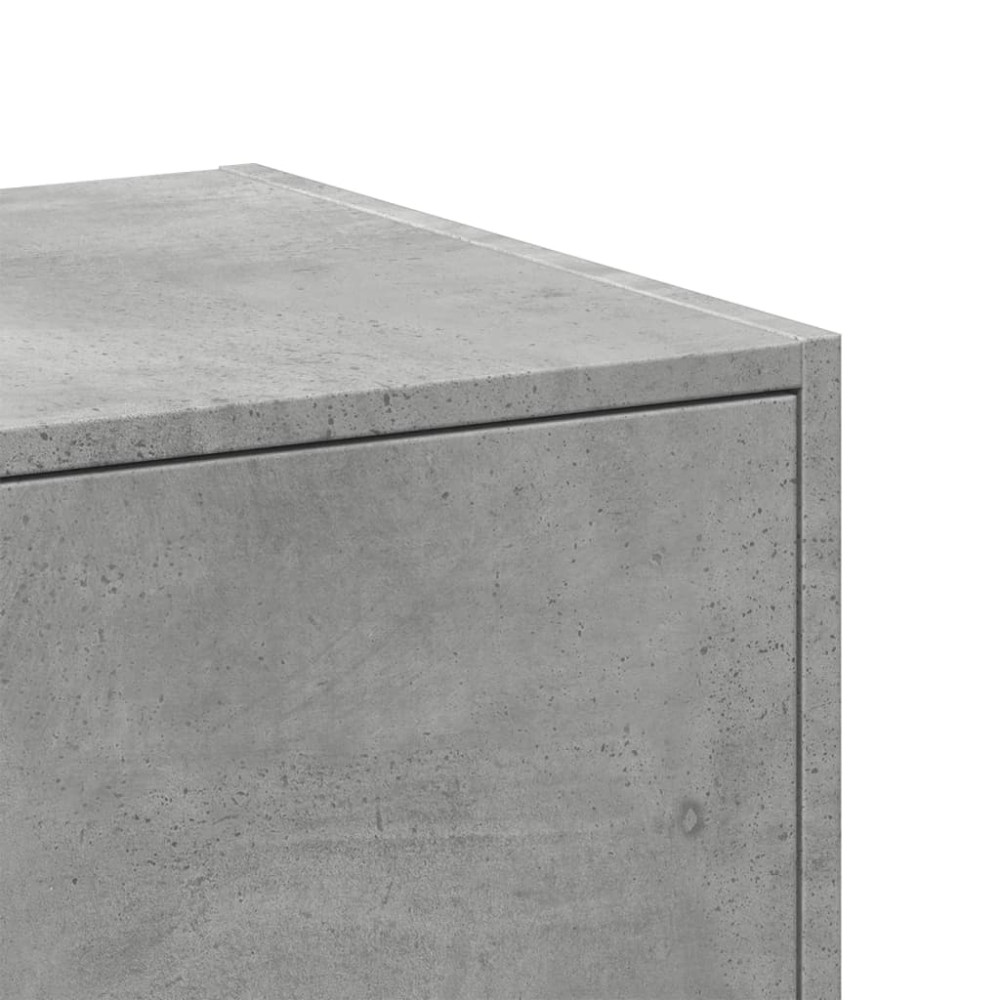 Produktbild för Apoteksskåp betonggrå 40x41x118 cm konstruerat trä