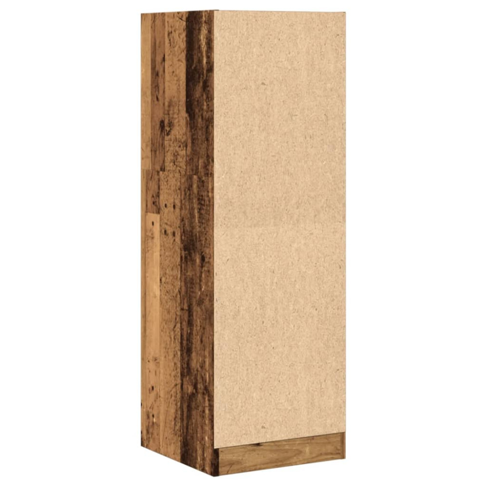 Produktbild för Apoteksskåp åldrat trä 40x41x118 cm konstruerat trä