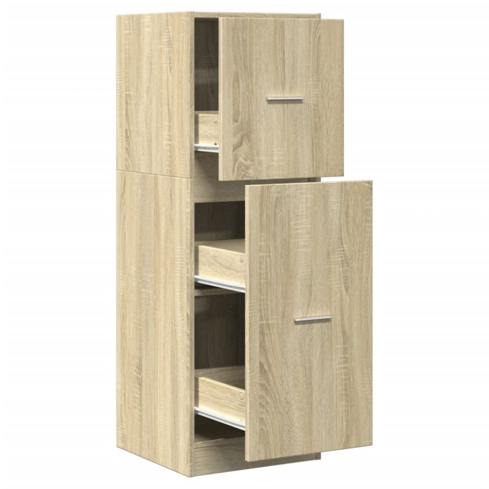 Produktbild för Apoteksskåp sonoma-ek 40x41x118 cm konstruerat trä