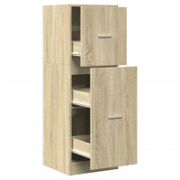 Produktbild för Apoteksskåp sonoma-ek 40x41x118 cm konstruerat trä