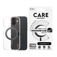 Produktbild för PanzerGlass CARE by PG BLK Kick/MagS iPhone16 6.1 mobiltelefonfodral Omslag Transparent