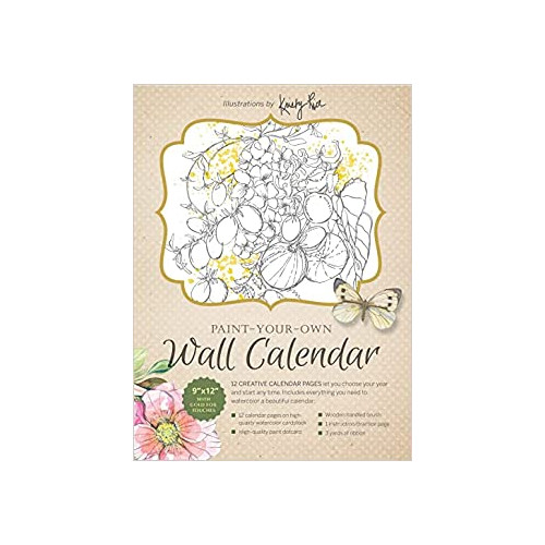 Schiffer Publishing Paint-Your-Own Wall Calendar : Illustrations by Kristy Rice (häftad, eng)