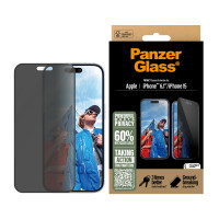 Produktbild för PanzerGlass PG Priv Scrn iPhone 16 6.1 Inch UWF