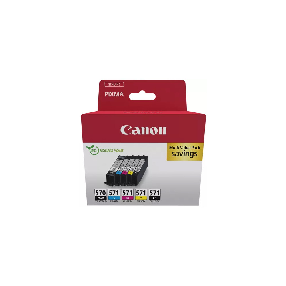 Produktbild för Ink 0372C006 PGI-570/CLI-571 Multipack